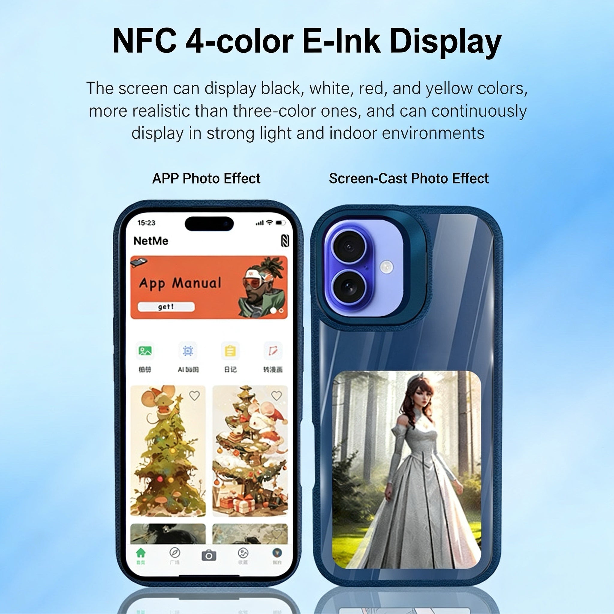 InkNova™ Smart NFC E-Ink Case for iPhone (Custom Display)