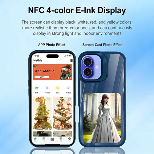 InkNova™ Smart NFC E-Ink Case for iPhone (Custom Display)